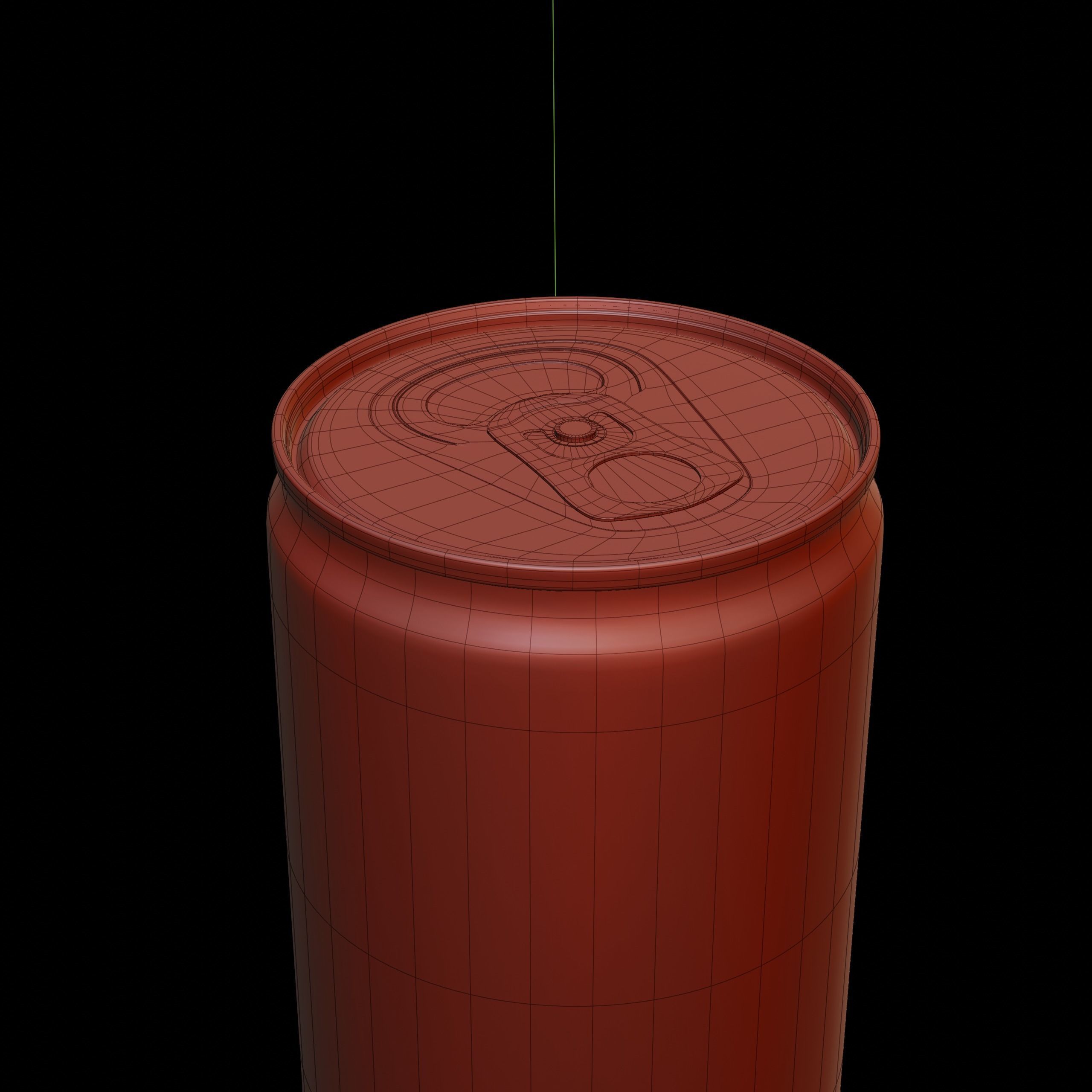 Red Bull Cans 3D model_11