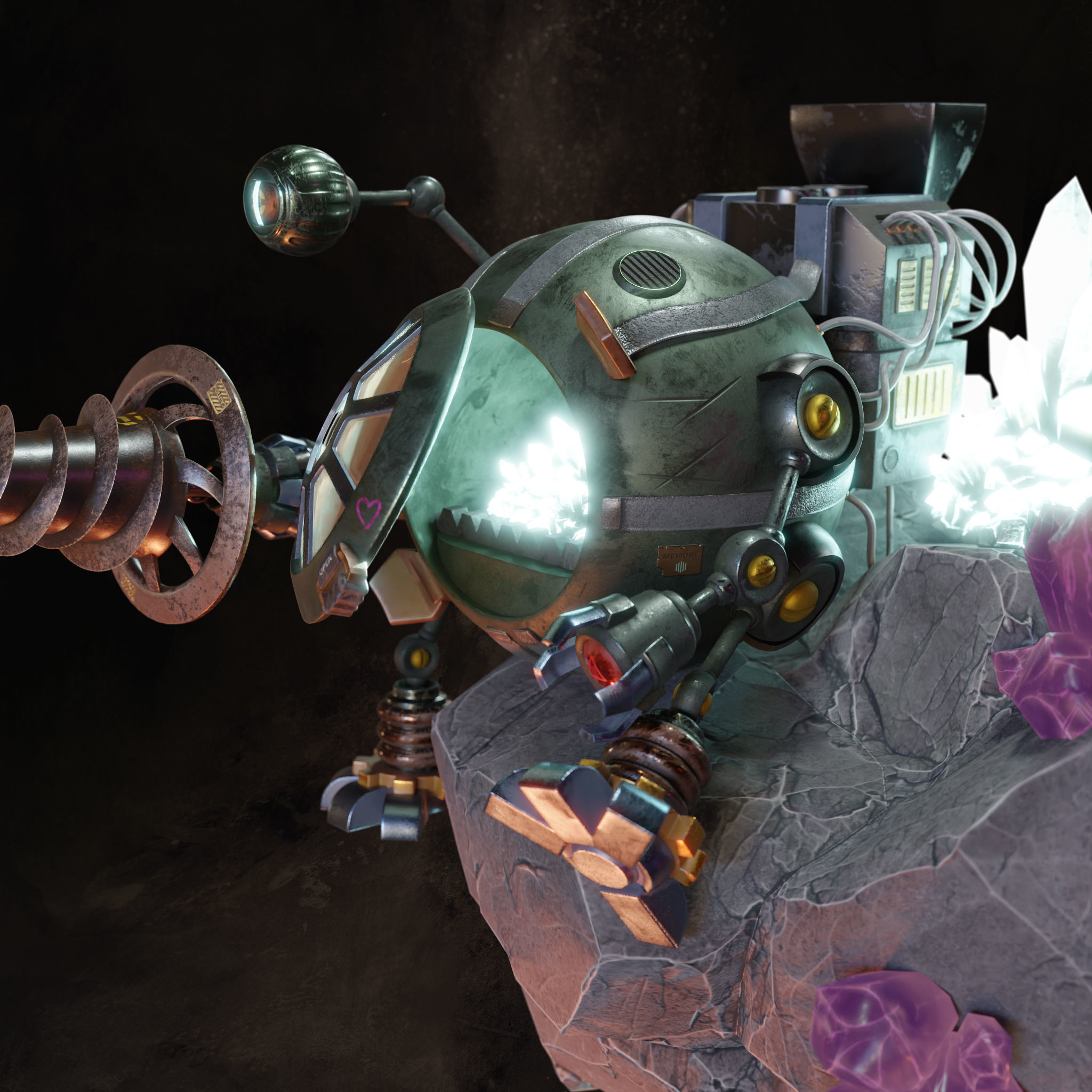 Mining Mech 3D model_6