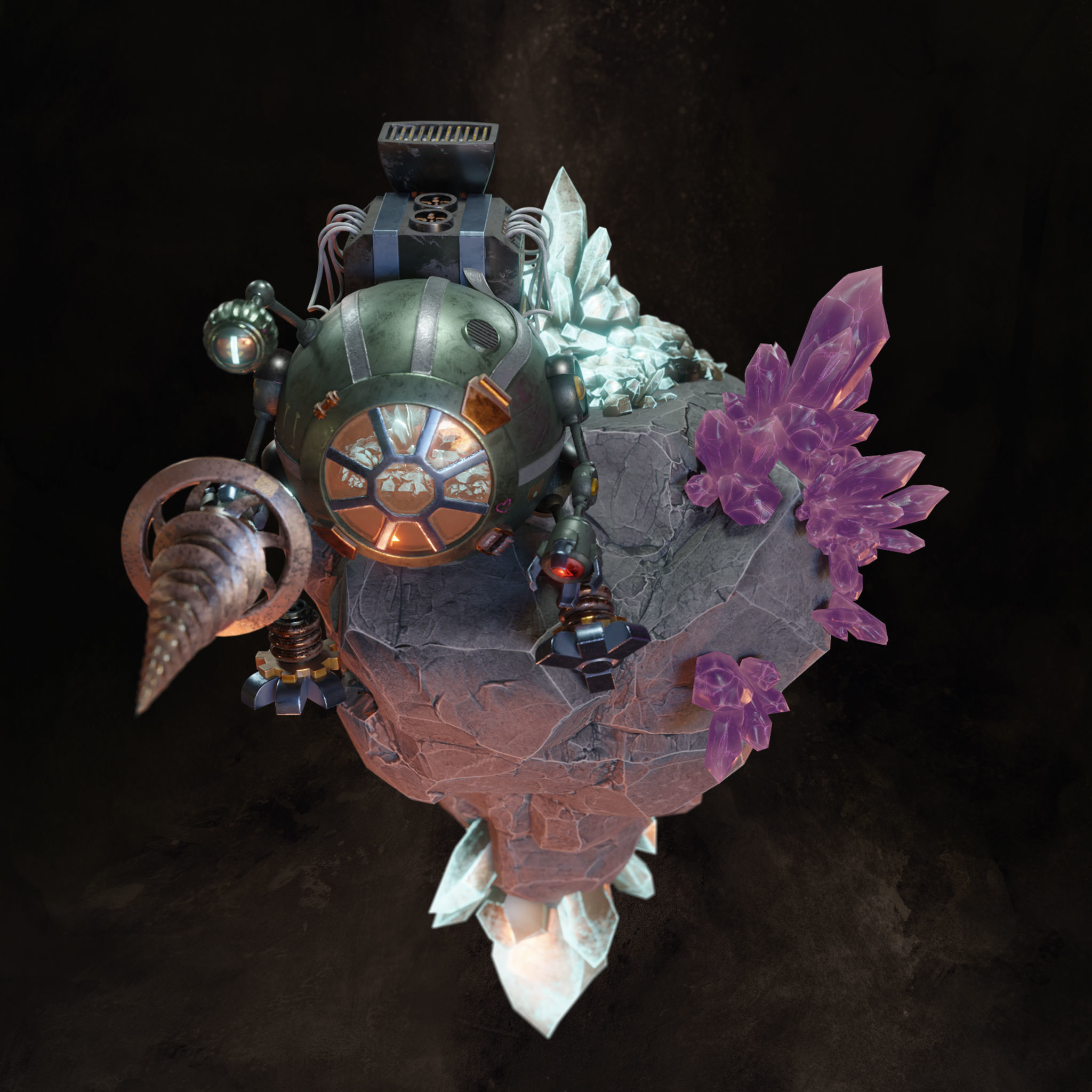 Mining Mech 3D model_2