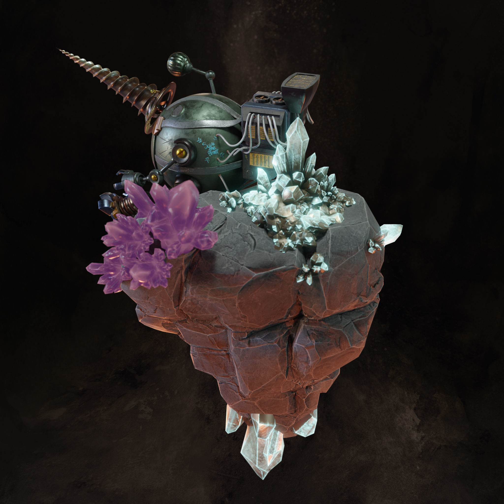 Mining Mech 3D model_3