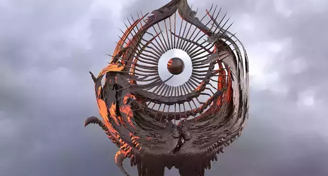 Cthulhu Art Ring sculpture 5