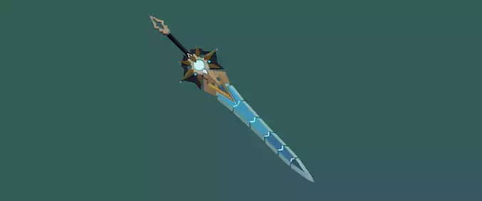 ESPADA CABALLERO SERPIENTE NEGRA GENSHIN IMPACT