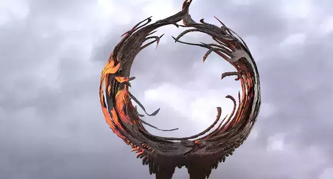 Cthulhu Arch squid sculpture 2