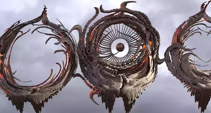 Cthulhu Art Ring sculpture 3 designs