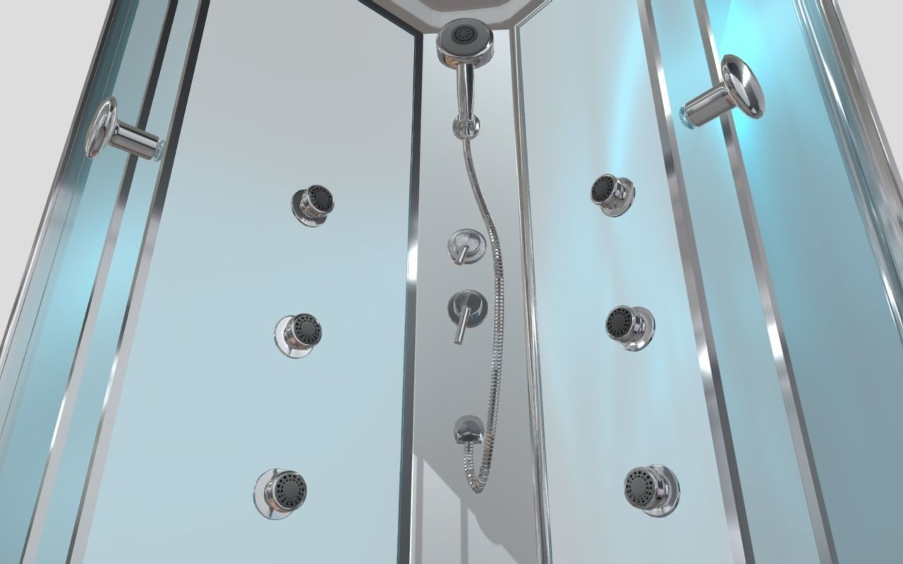 Cabine shower 2 - Banos 3D model_6