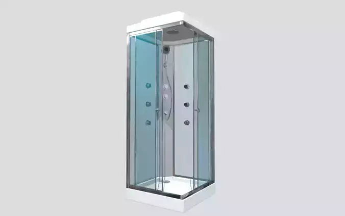 Cabine shower 2 - Banos 3D model