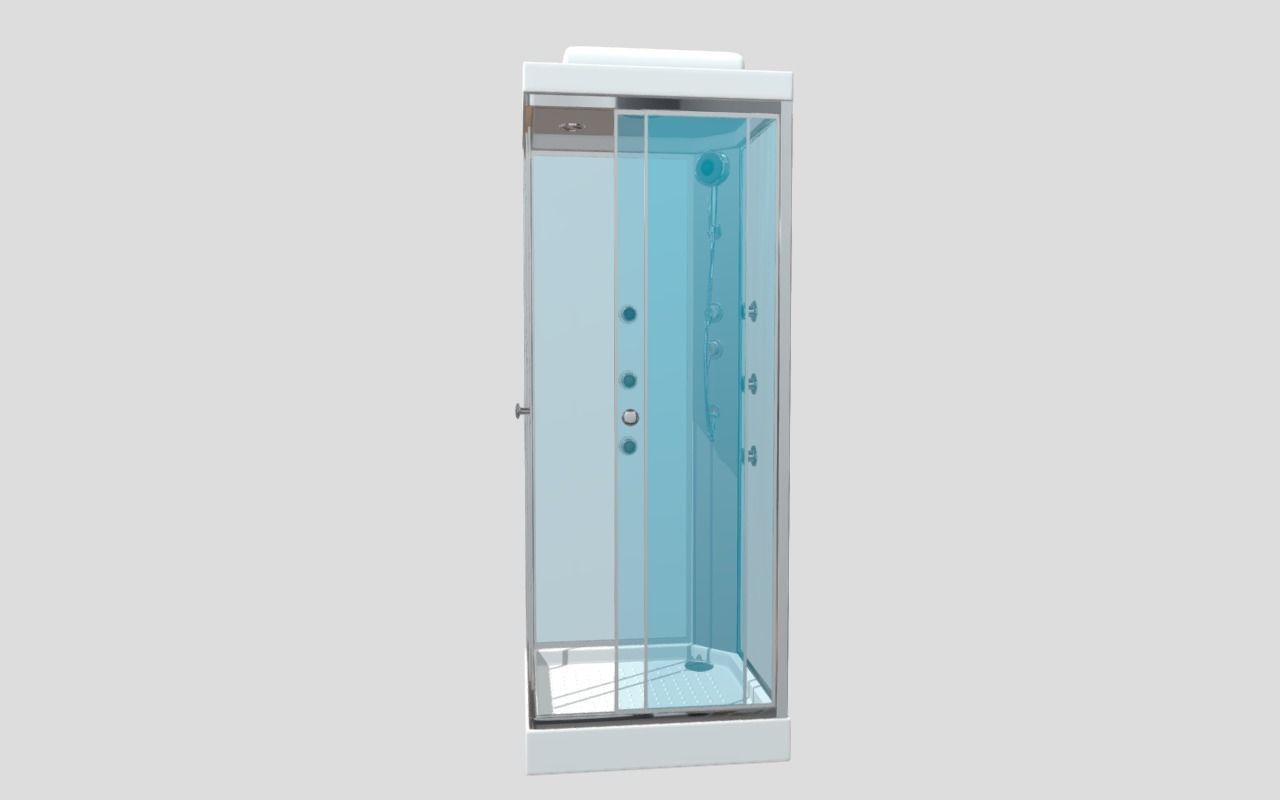 Cabine shower 2 - Banos 3D model_3