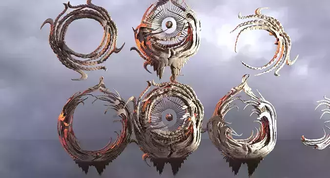 Cthulhu Art Ring sculpture full 3D model