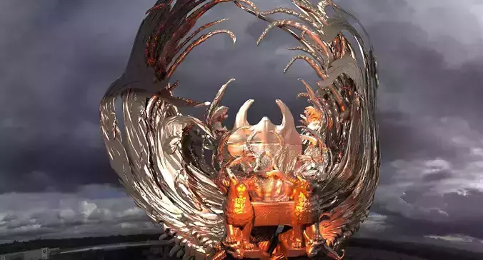 Cthulhu Arch with Throne 1  3D model