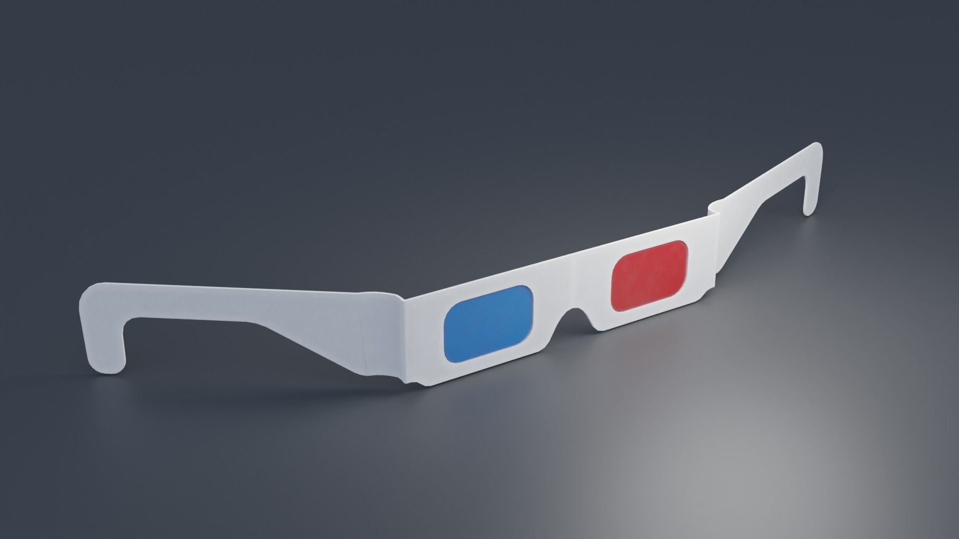 3D glasses with 2K Textures Low-poly 3D model_5