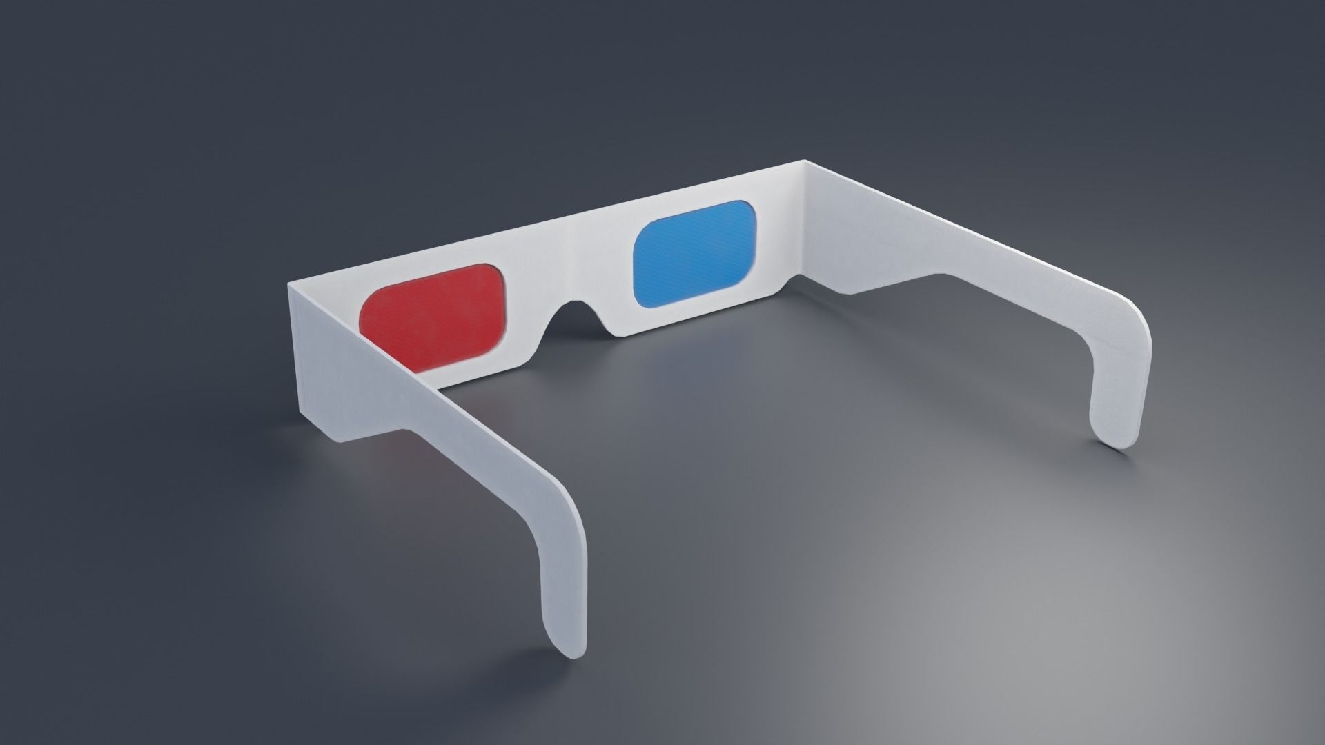 3D glasses with 2K Textures Low-poly 3D model_6