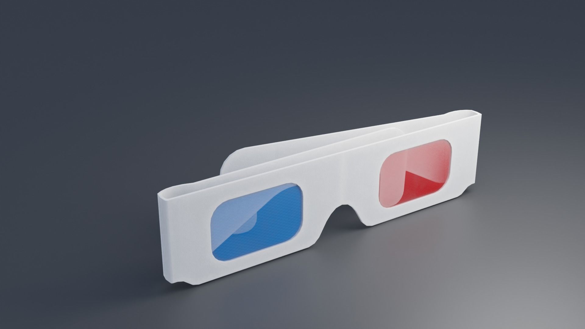 3D glasses with 2K Textures Low-poly 3D model_4