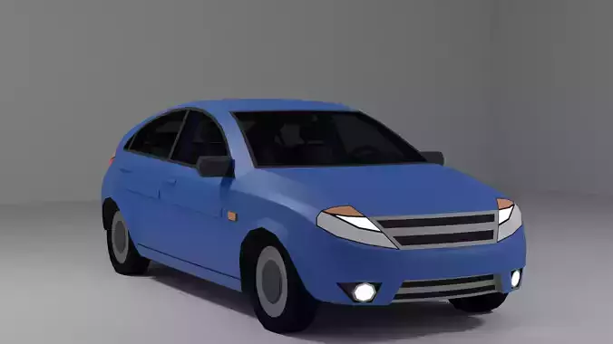 Lowpoly Hatchback