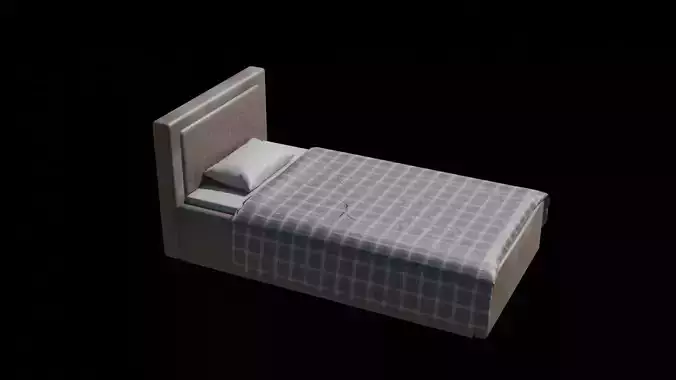 bed low poly
