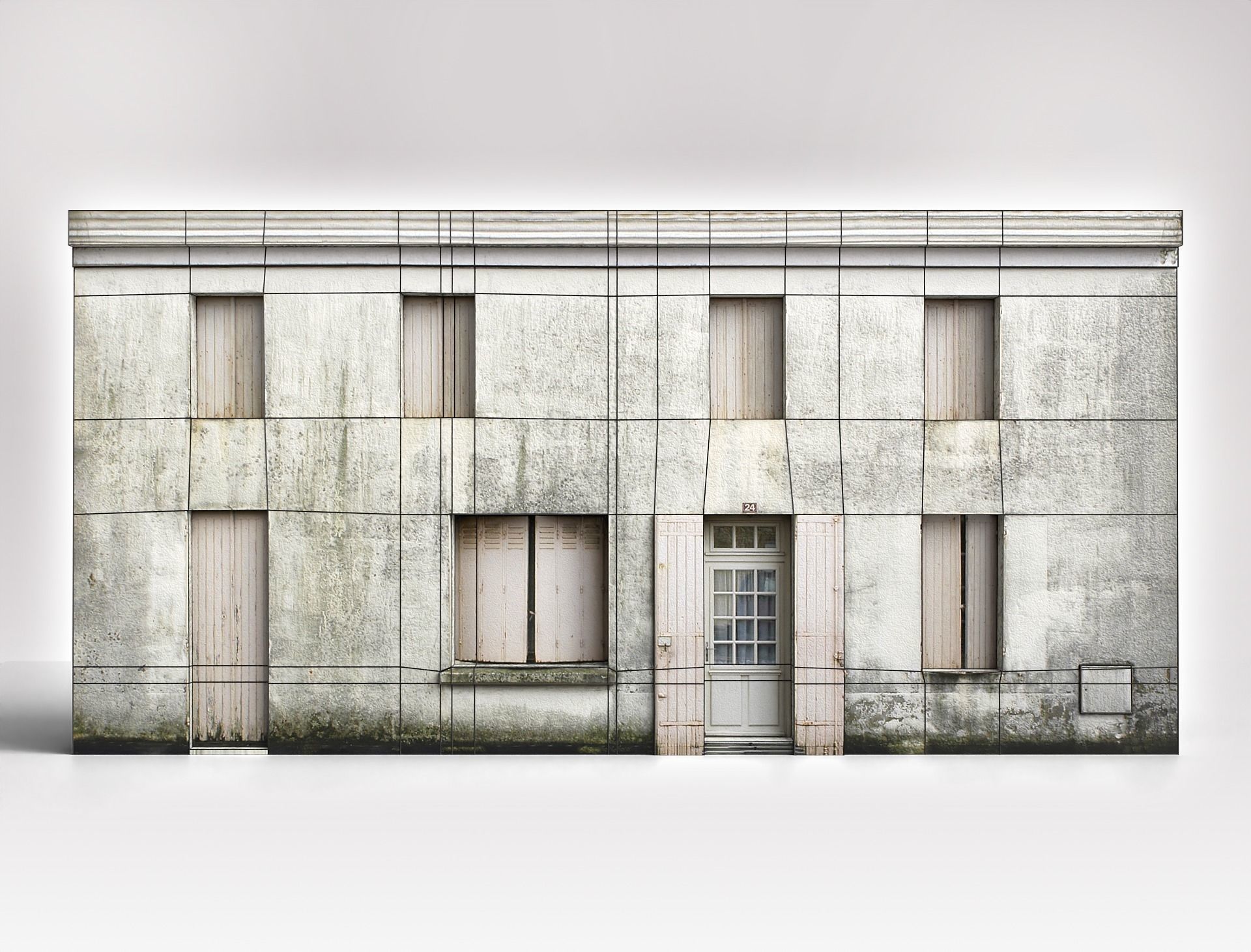 Old House - Building Realistic Asset Free low-poly 3D model_5