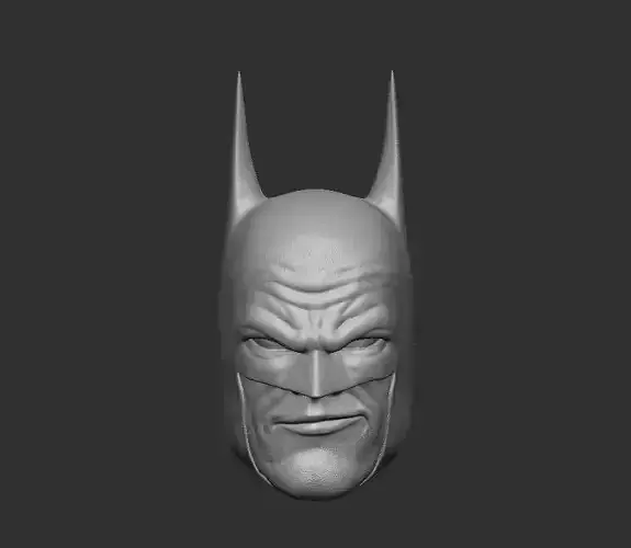 Classic Batman smiling - Headsculpt for Action Figures 3D print model