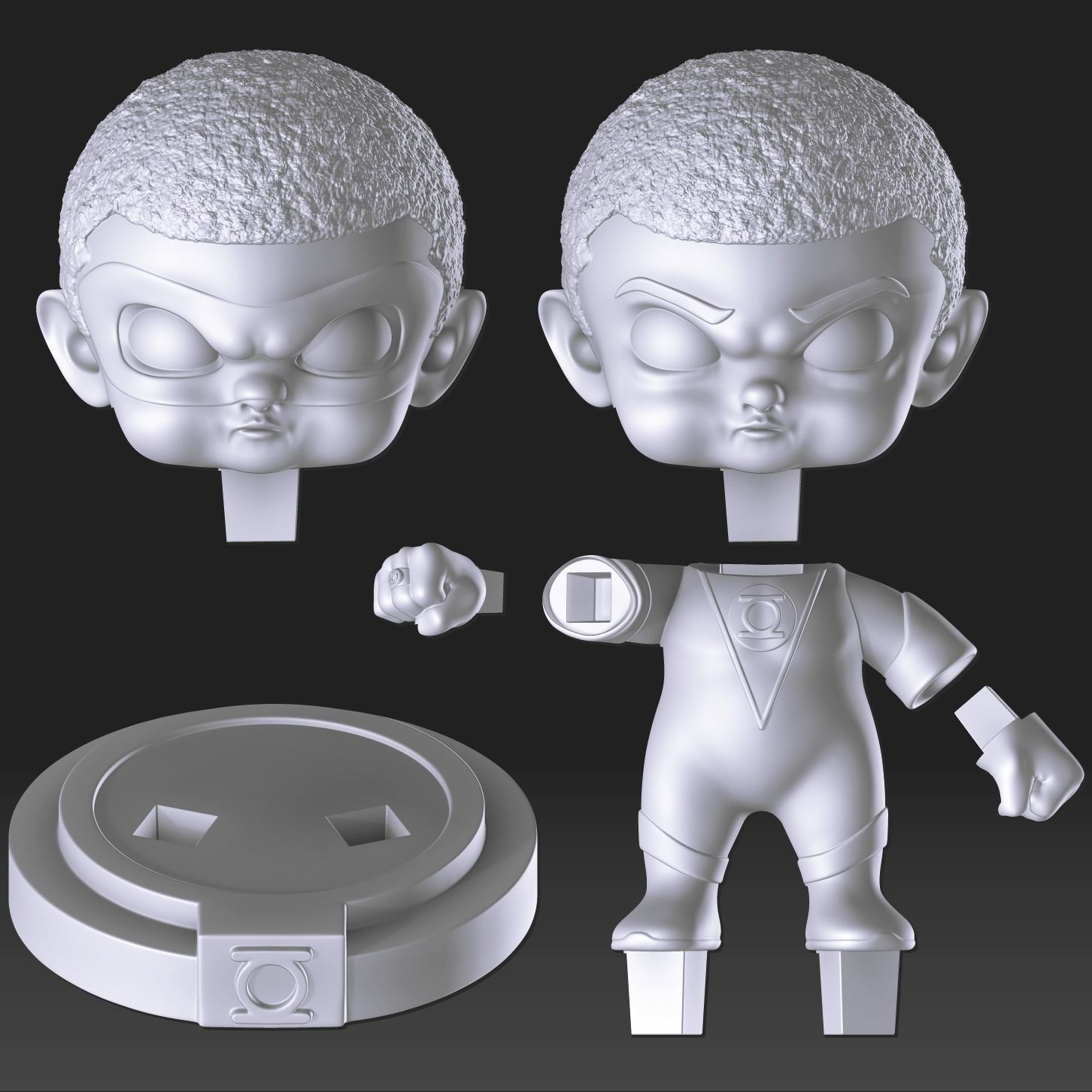 FOFUXO GREEN LANTERN 3D print model_9