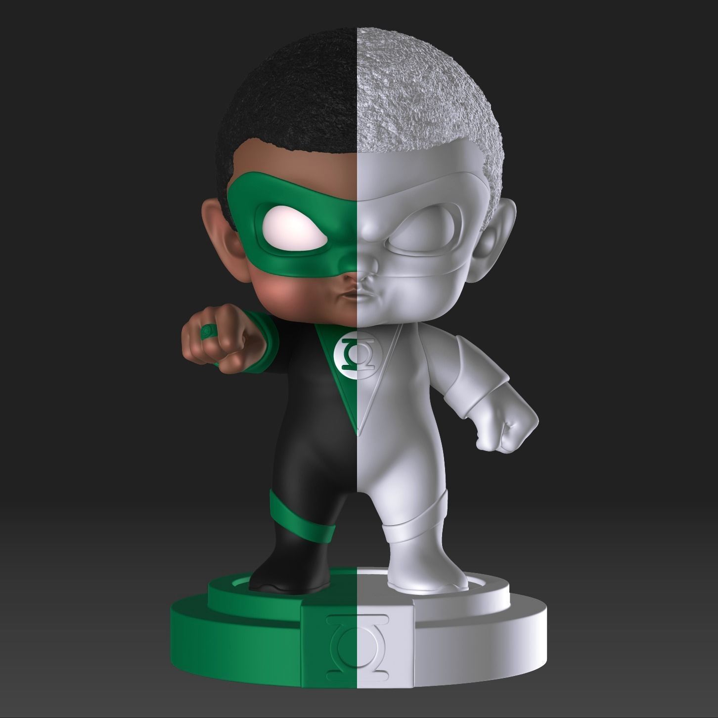 FOFUXO GREEN LANTERN 3D print model_4