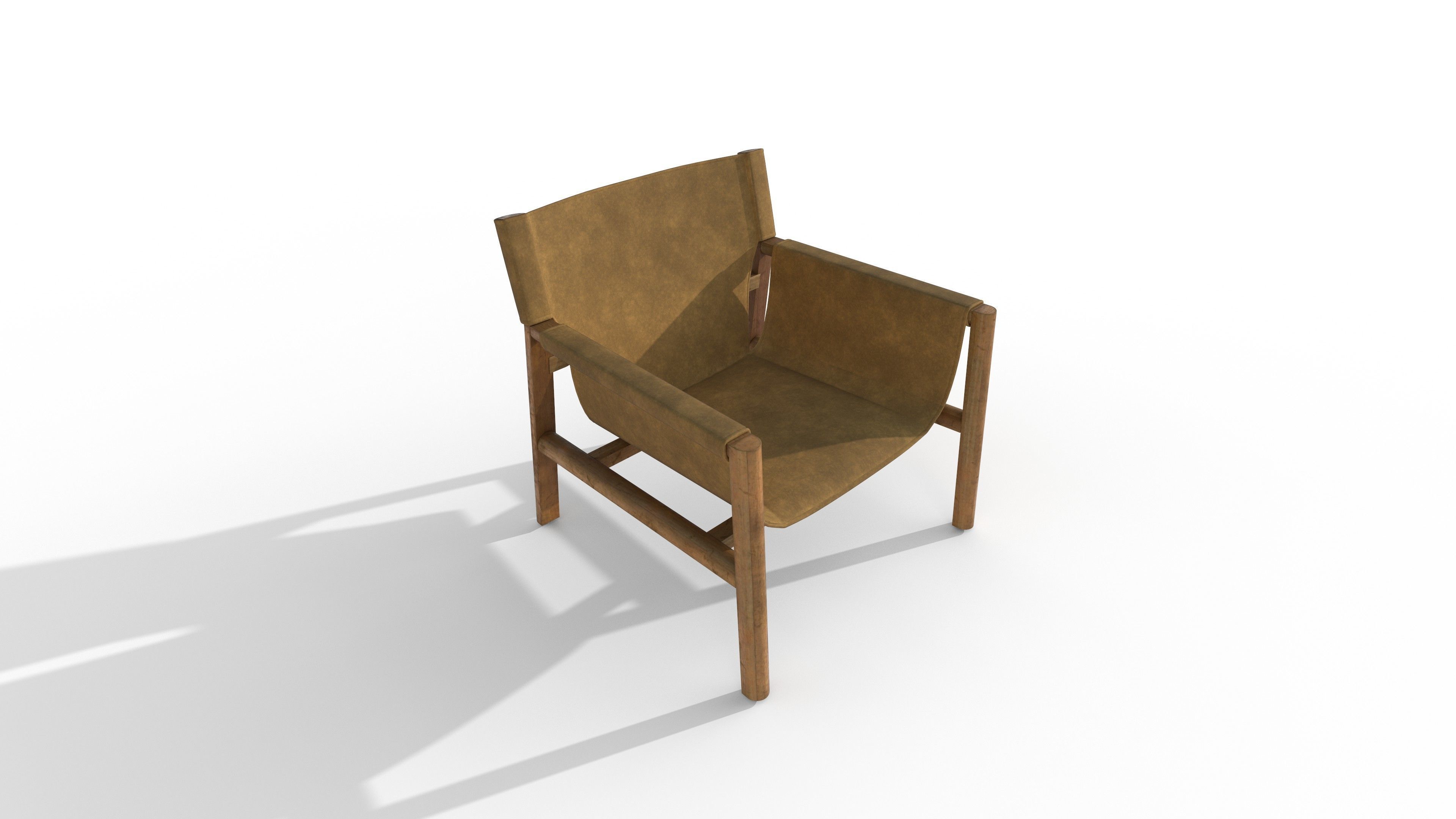 chair minimalist style Low-poly 3D model_5