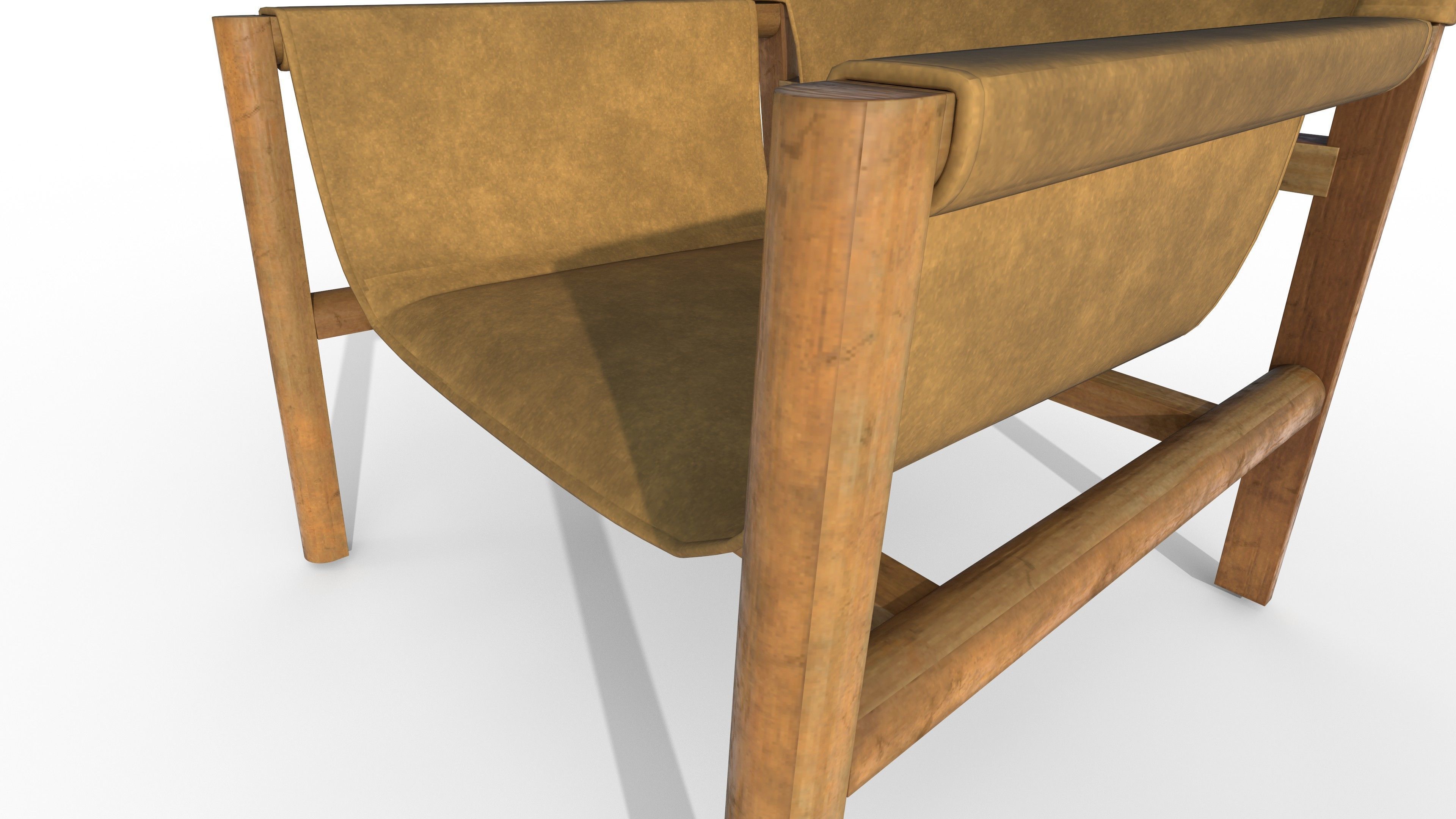 chair minimalist style Low-poly 3D model_8