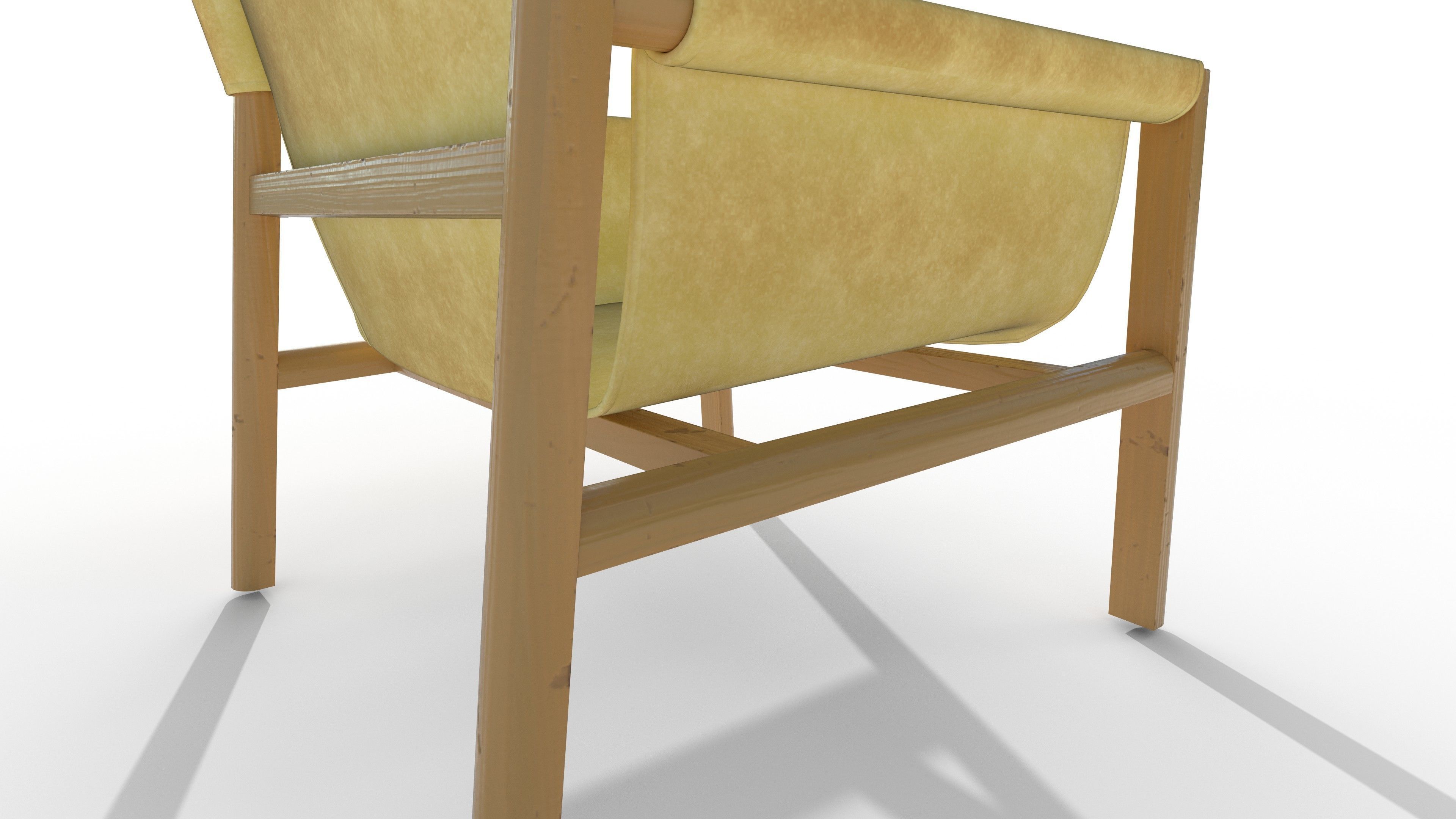 chair minimalist style Low-poly 3D model_6