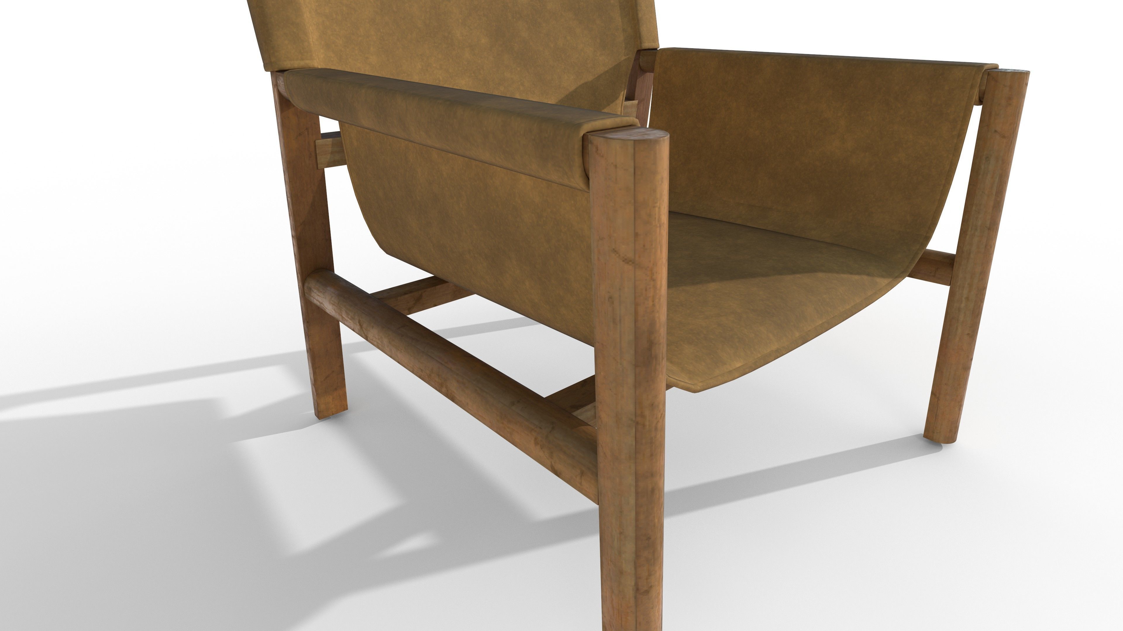chair minimalist style Low-poly 3D model_10