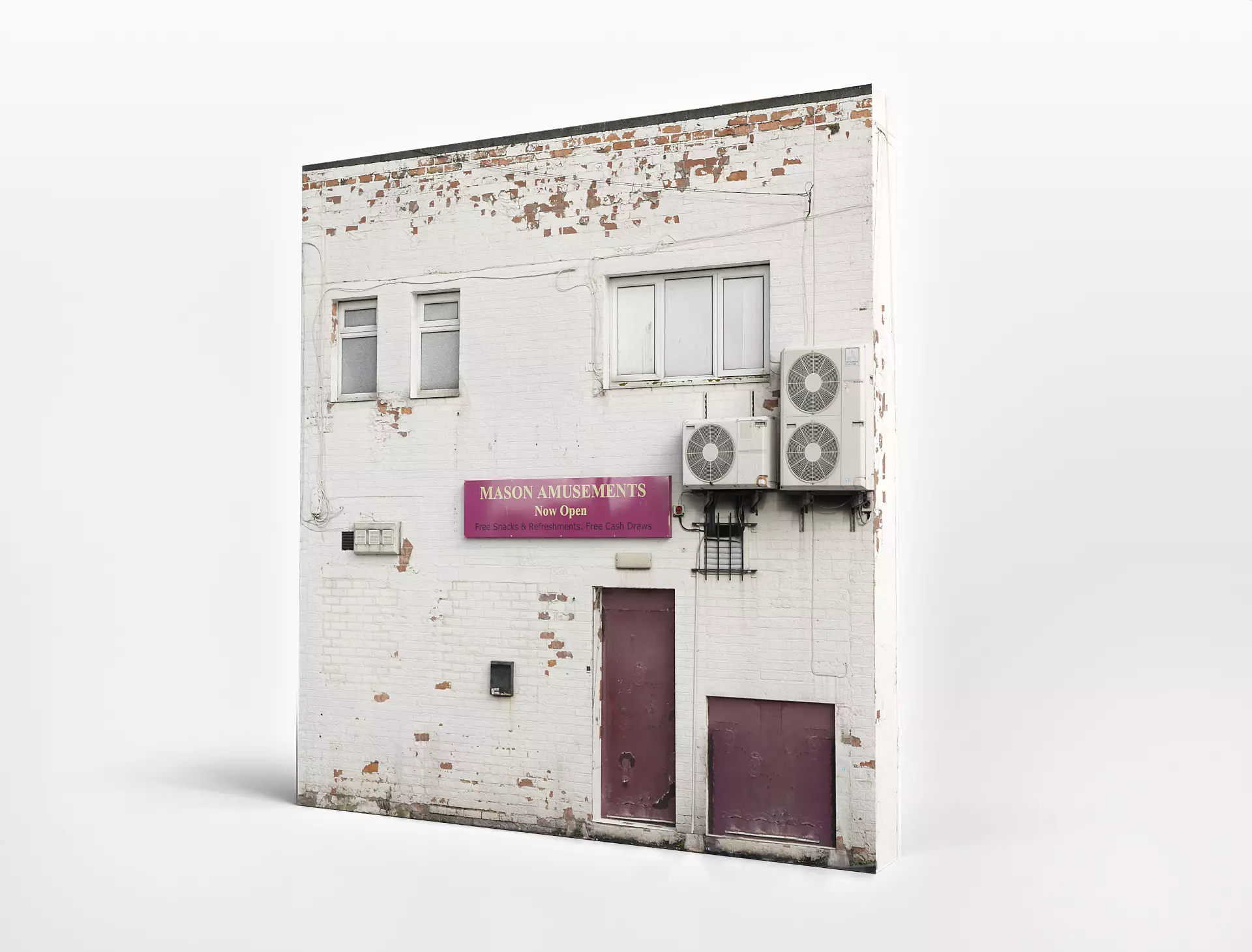 Old Apartment-Office Asset Free low-poly 3D model_0