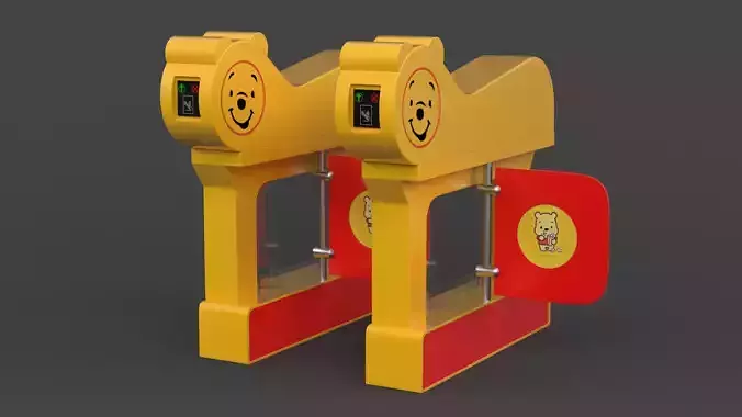 Turnstile Gate 3D model