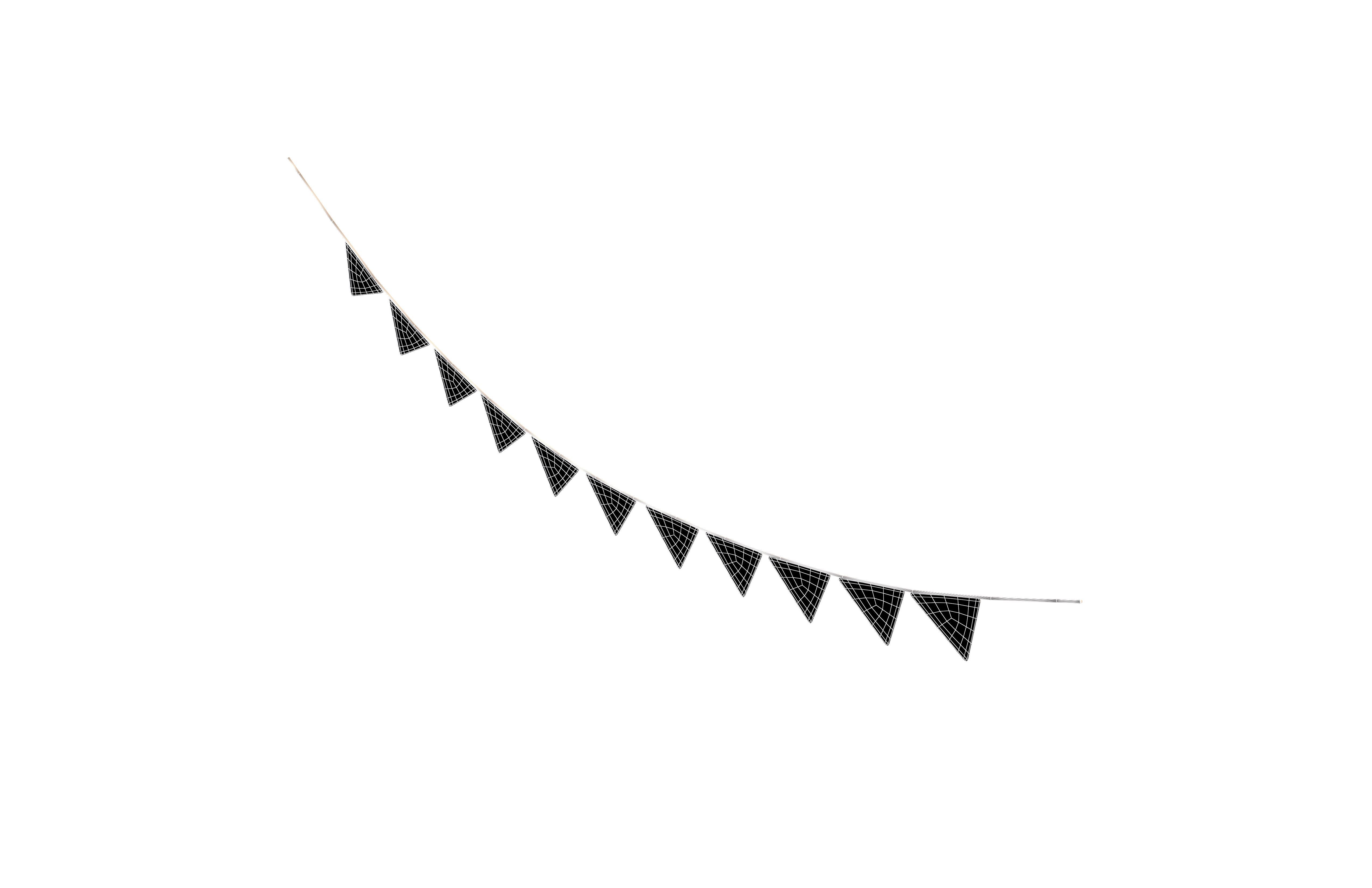 Carnival Garland V1 003 Low-poly 3D model_5