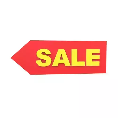 SALE Tag v1 003 Low-poly 3D model