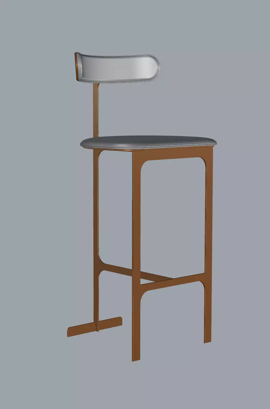 Yabu Pushelberg - Park Place Counter Stool Free 3D model