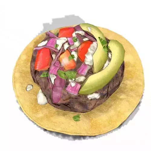BlackBeanTostada