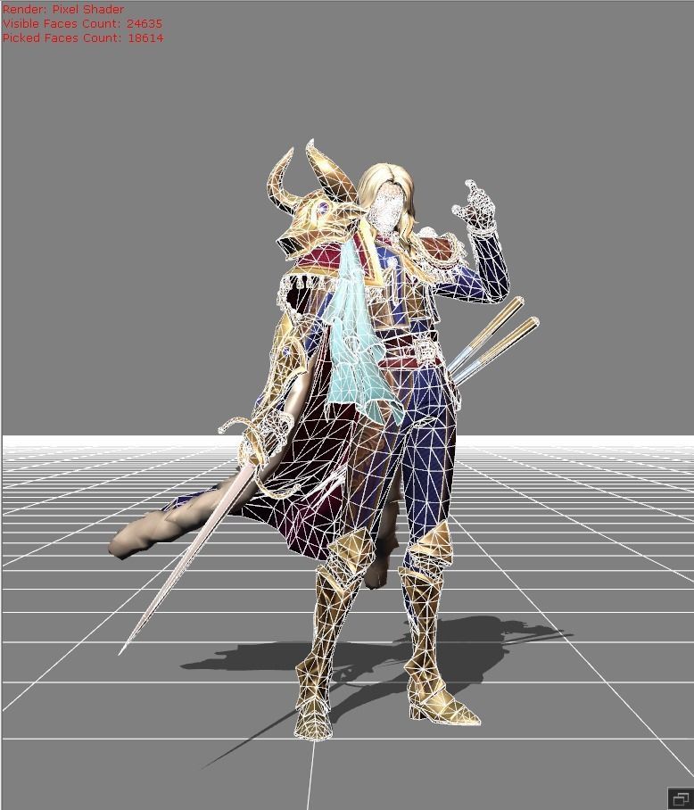 Lancelot Royal Matador Low-poly 3D model_4