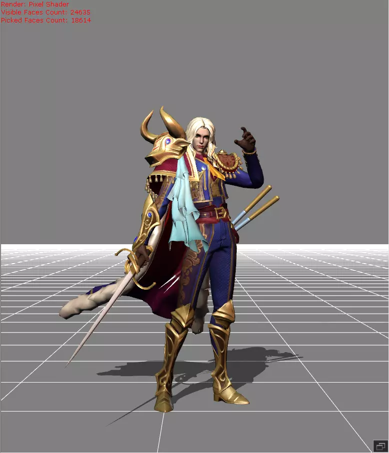 Lancelot Royal Matador Low-poly 3D model_0