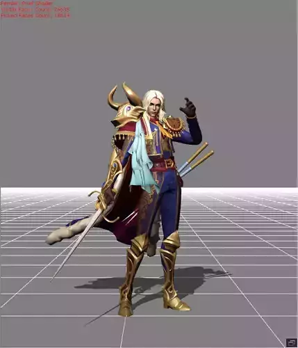Lancelot Royal Matador Low-poly 3D model