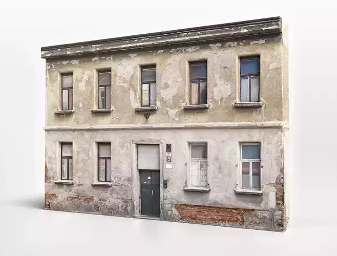 Old Abandoned House-Apartment Realistic City Asset