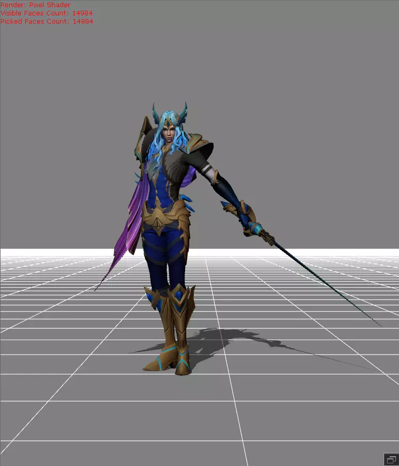 Lancelot Pisces skin Low-poly 3D model