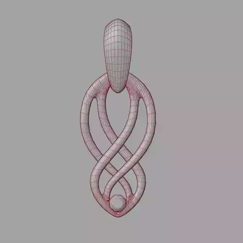 Pendant with diamond