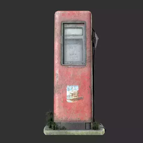 Petrol Pump Low-poly 3D model