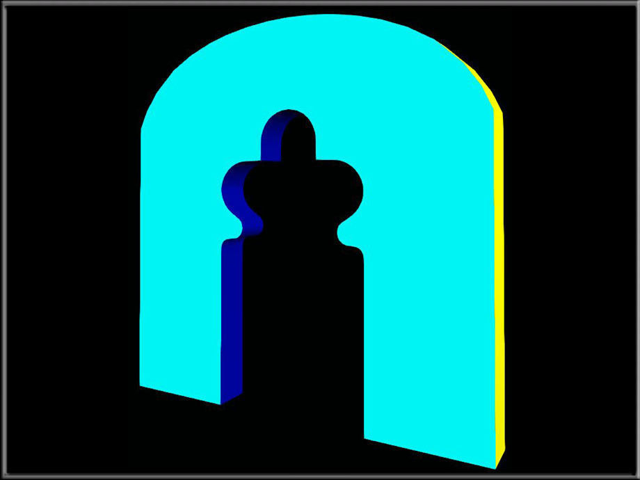 Trefoil arch 08 Low-poly 3D model_2