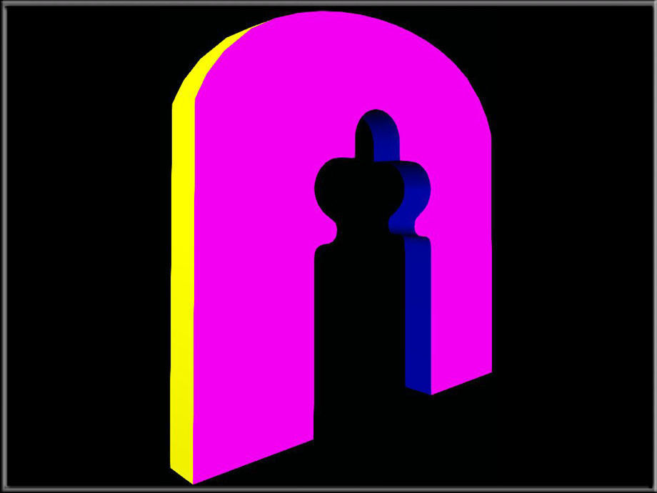 Trefoil arch 08 Low-poly 3D model_4