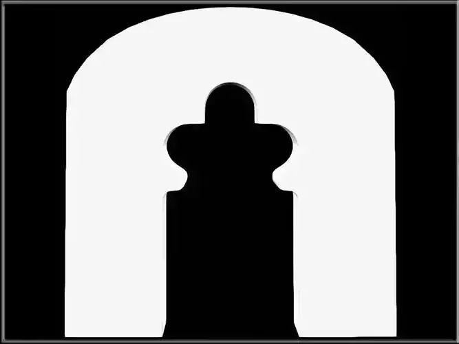 Trefoil arch 08 Low-poly 3D model