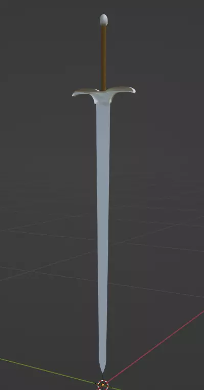Simple Sword 3D model_0