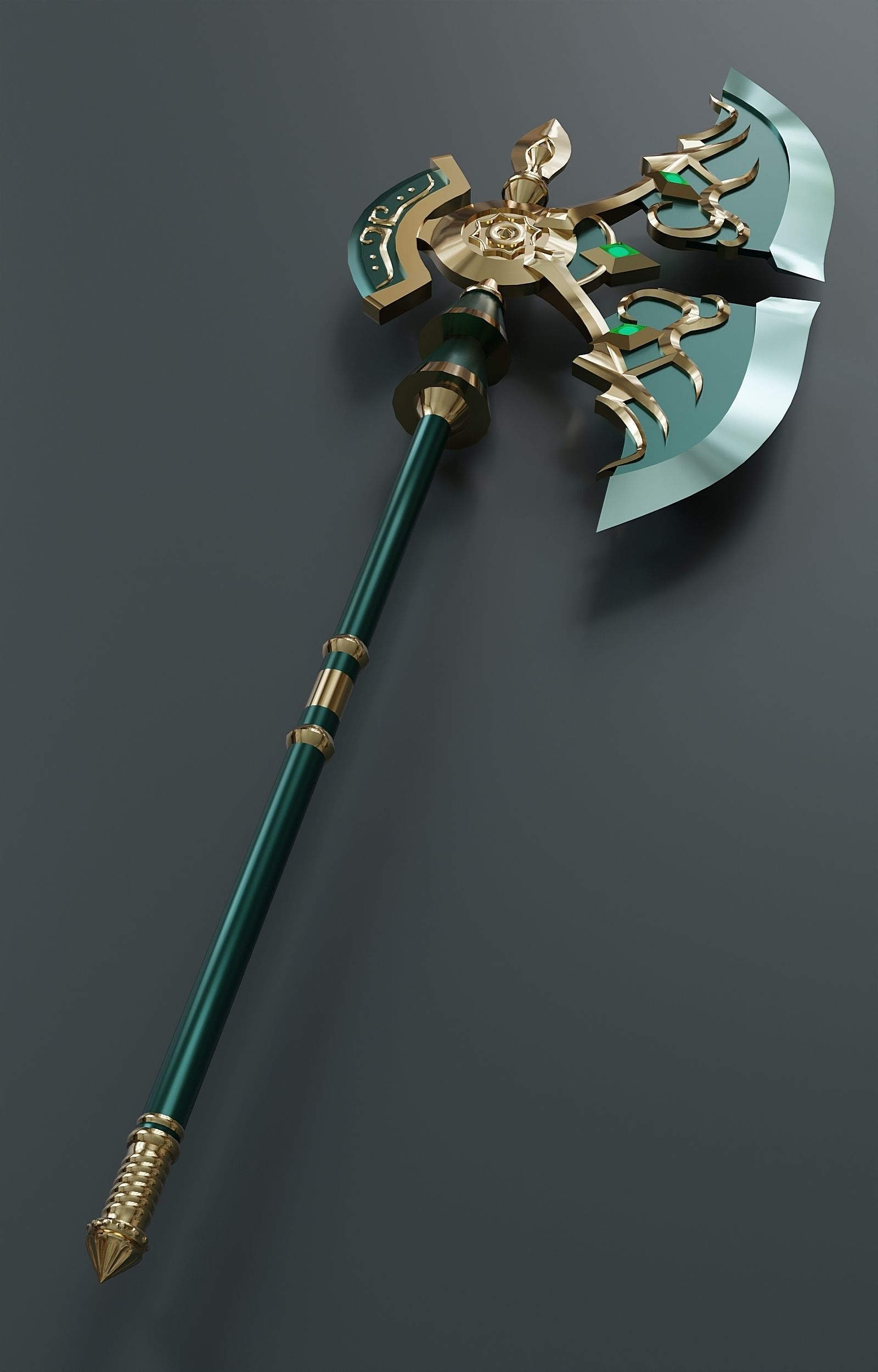 Fantasy weapon set 65 3D model_9