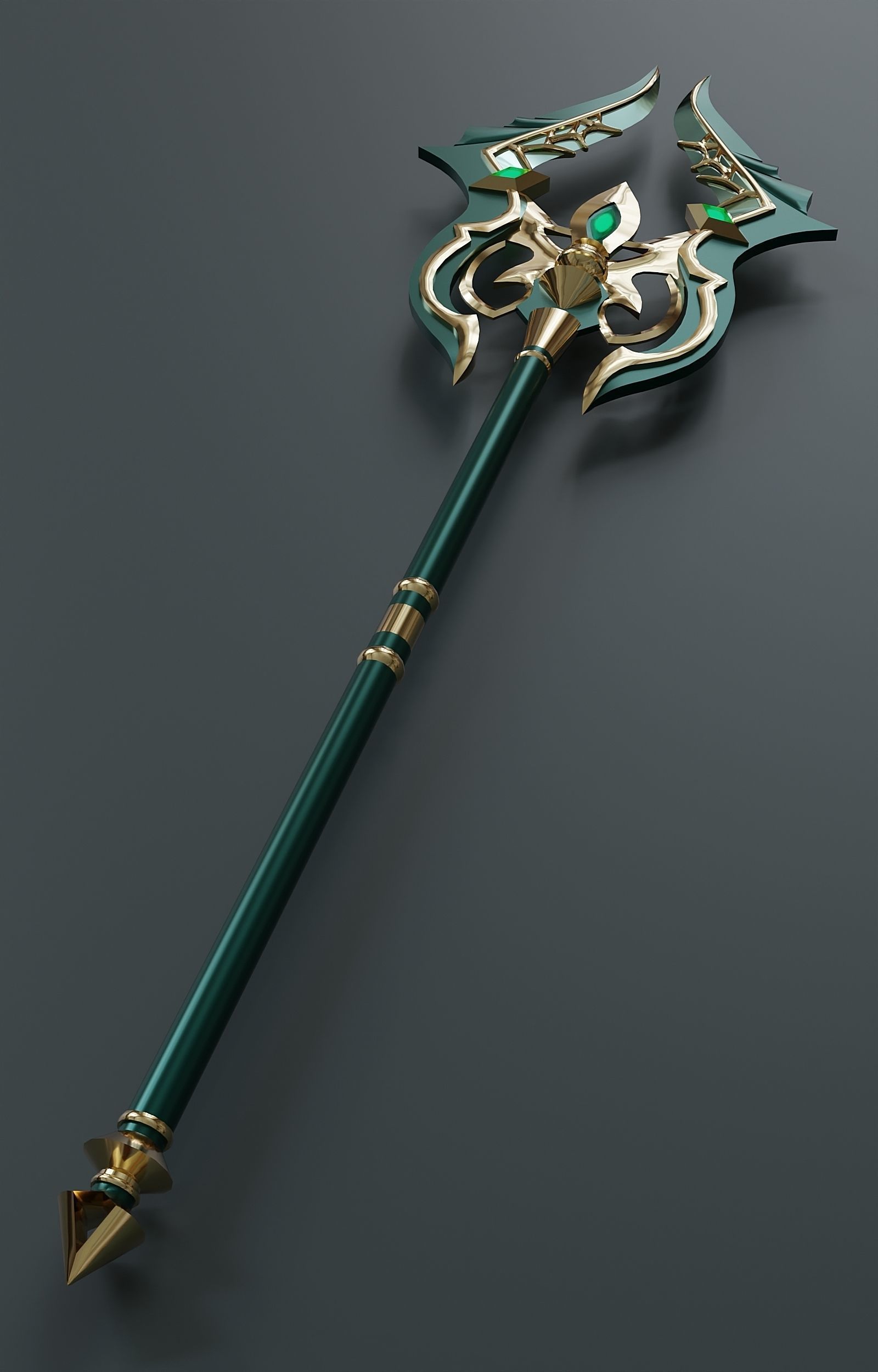Fantasy weapon set 65 3D model_8