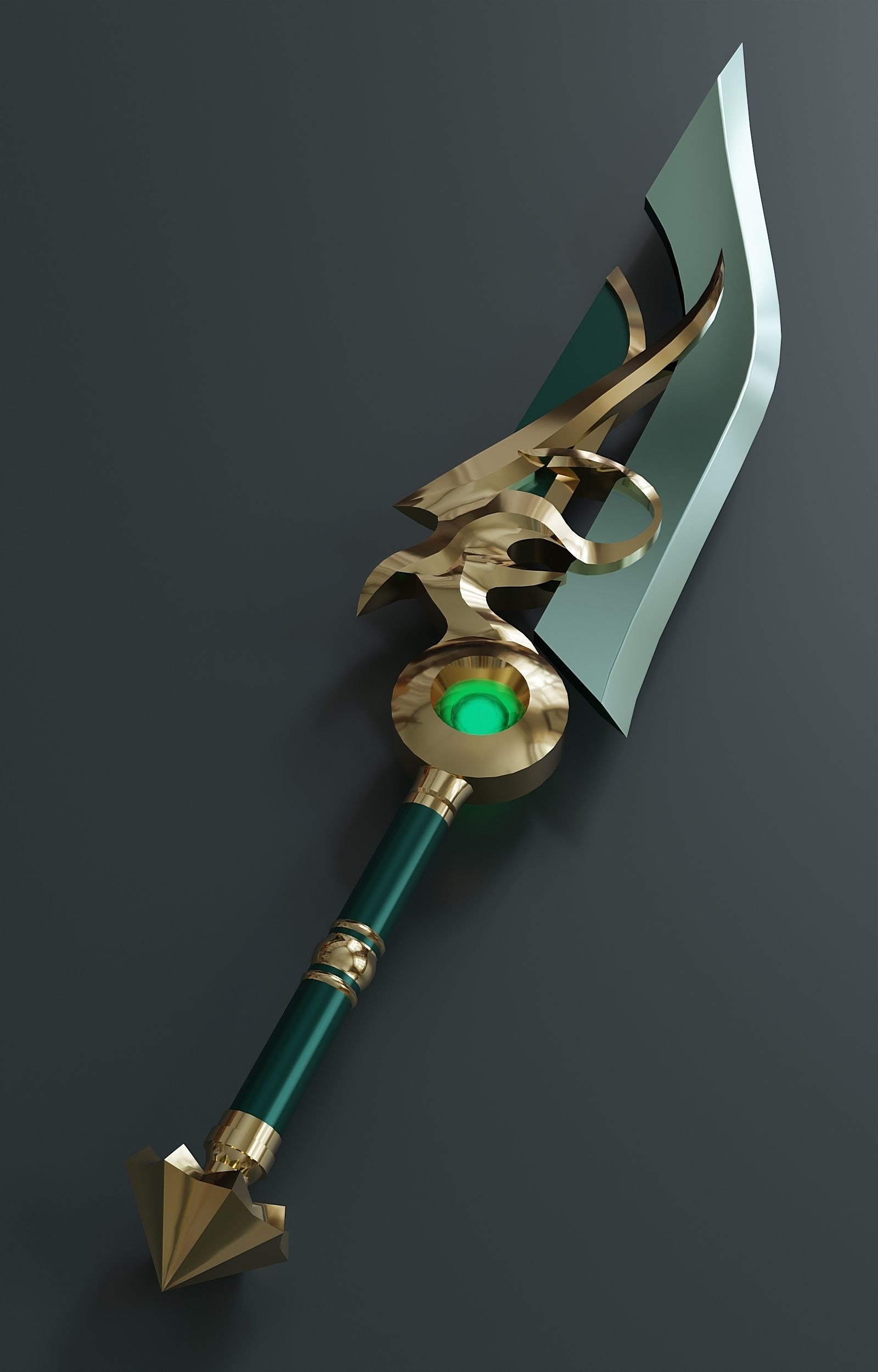 Fantasy weapon set 65 3D model_3