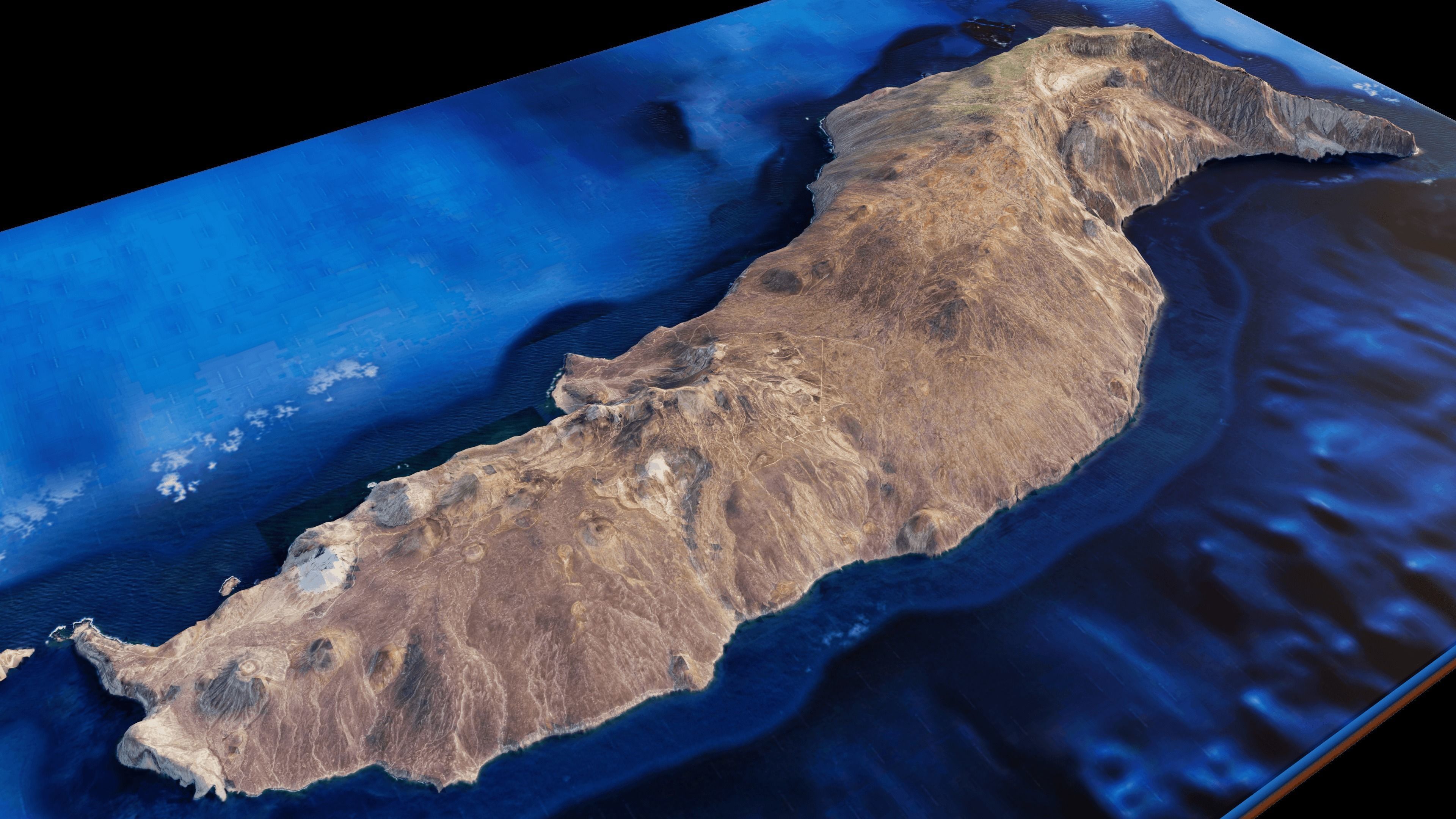 guadalupe island 3d model terrain 3D model_6