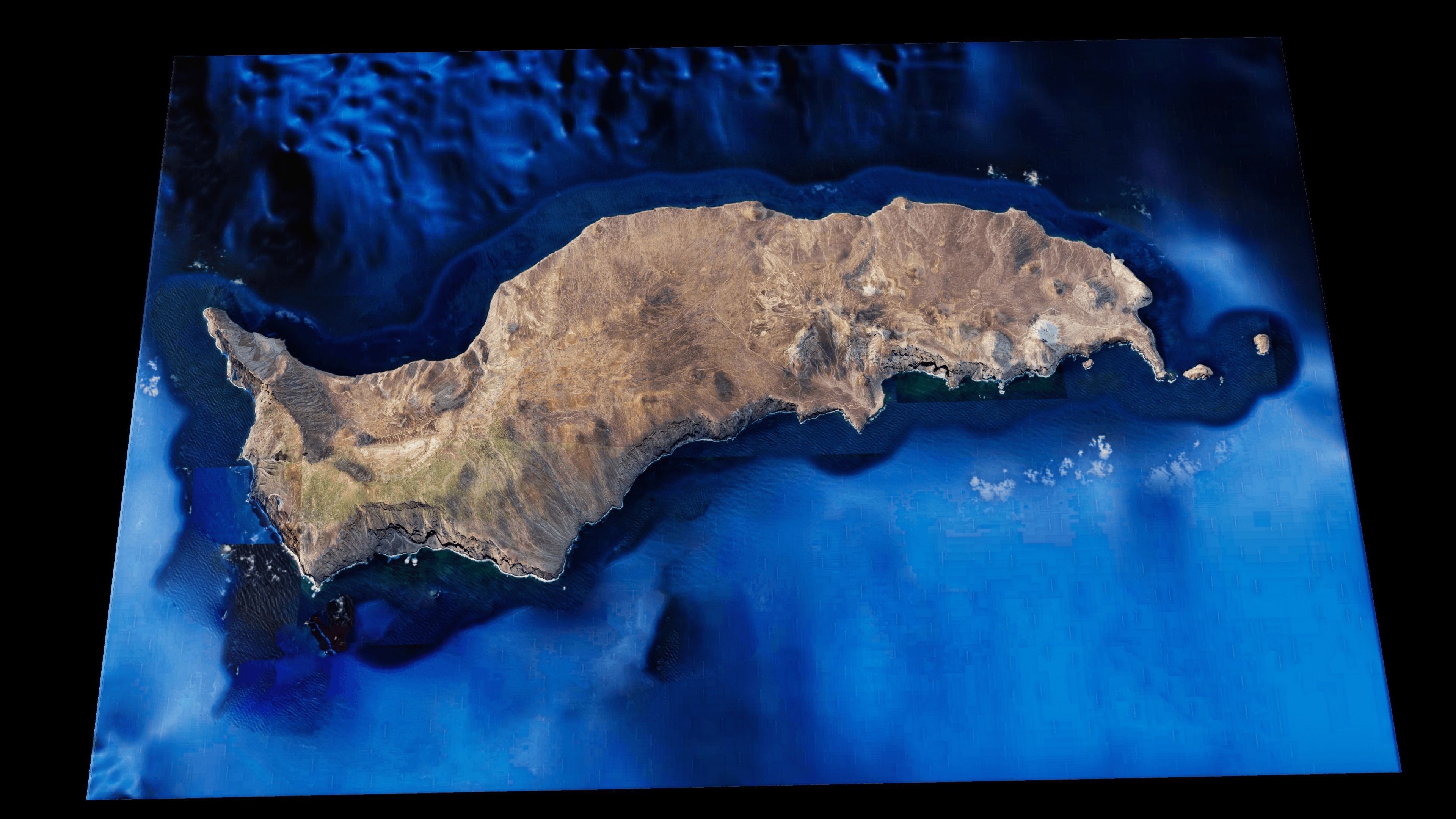 guadalupe island 3d model terrain 3D model_4