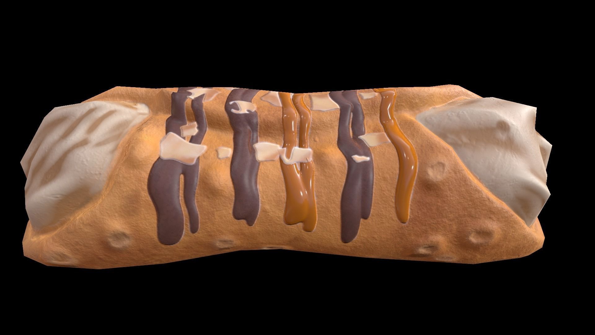 CannolisCaramel Low-poly 3D model_6