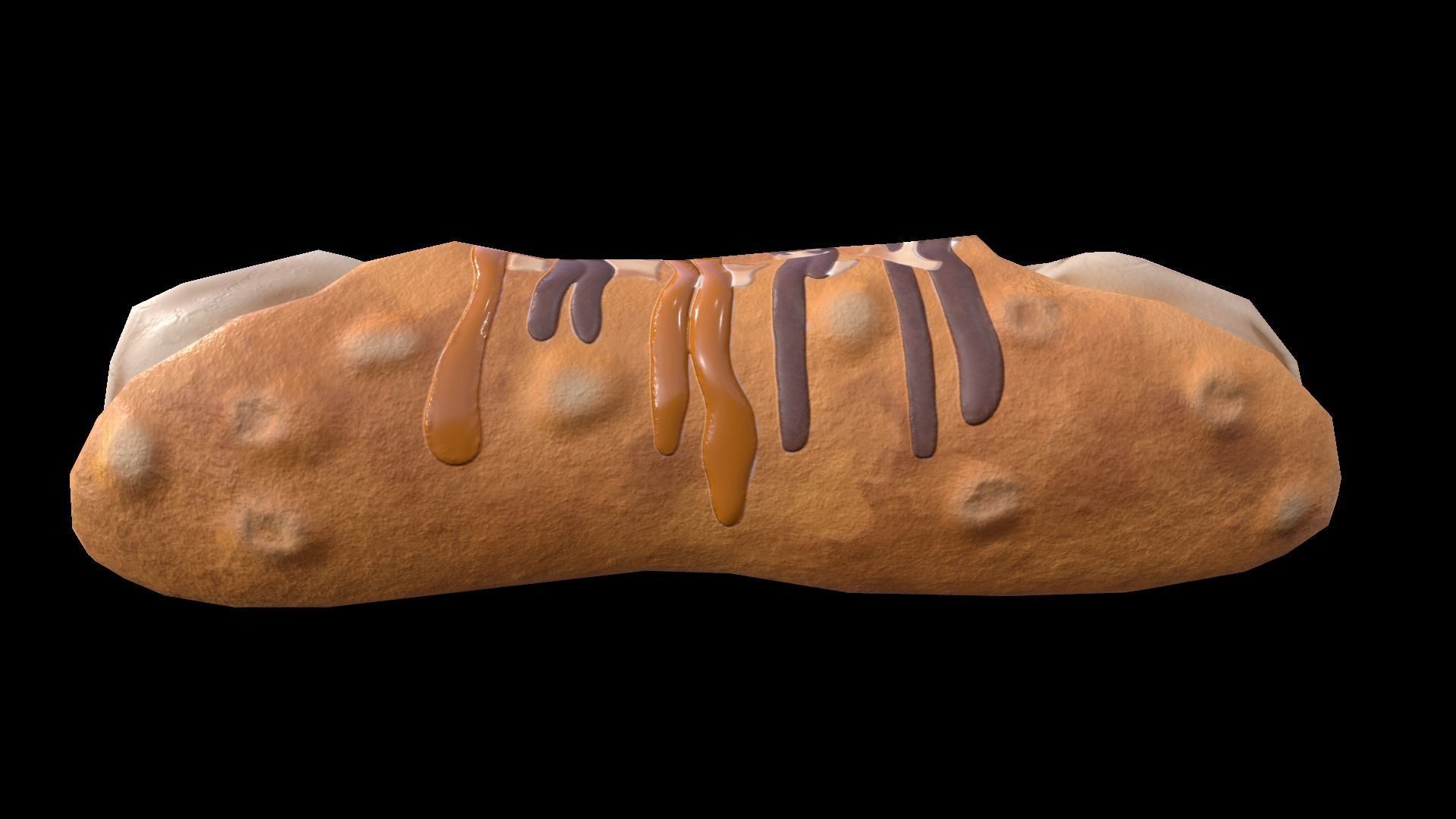 CannolisCaramel Low-poly 3D model_4